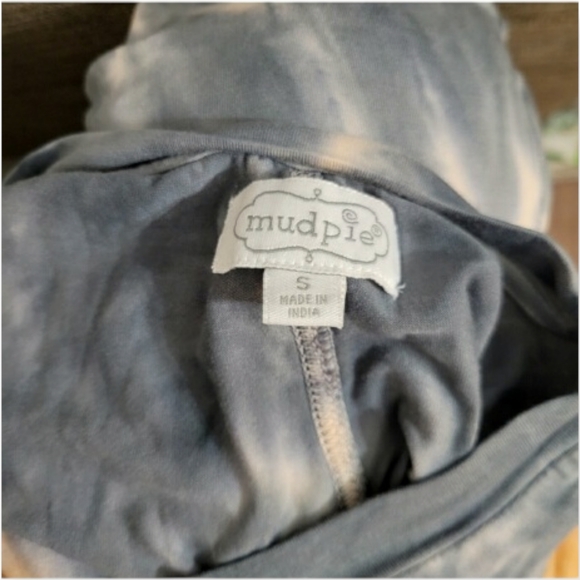 Mud Pie Women's Sundress Tie-dye Lounge Dress Thin Straps Gray Peach w/Pockets - Picture 5 of 5